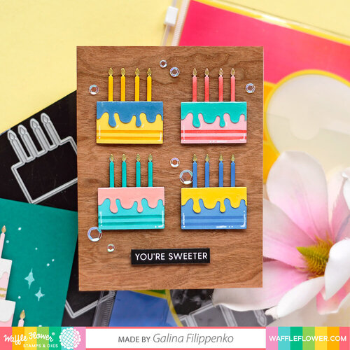 Waffle Flower Crafts - Stencils - Stacking Cake 2 Waffle Flower Crafts - Stencils - Stacking Cake
