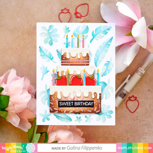 Waffle Flower Crafts - Stencils - Stacking Cake 3 Waffle Flower Crafts - Stencils - Stacking Cake