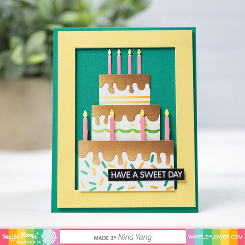 Waffle Flower Crafts - Stencils - Stacking Cake 5 Waffle Flower Crafts - Stencils - Stacking Cake