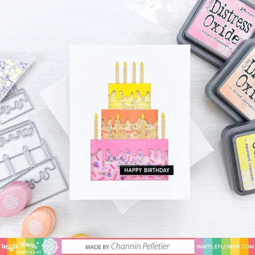 Waffle Flower Crafts - Stencils - Stacking Cake 6 Waffle Flower Crafts - Stencils - Stacking Cake