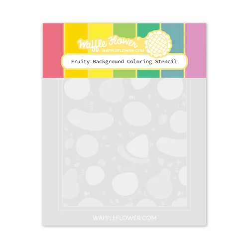 Waffle Flower Crafts - Stencils - Fruity Background