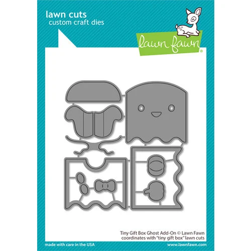 Lawn Fawn - Halloween - Lawn Cuts - Dies - Tiny Gift Box - Ghost Add-On 1 Lawn Fawn - Halloween - Lawn Cuts - Dies - Tiny Gift Box - Ghost Add-On