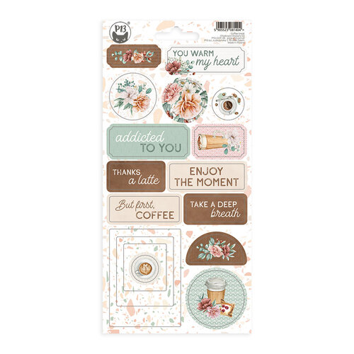 P13 - Coffee Break Collection - Chipboard Stickers - Sheet 02