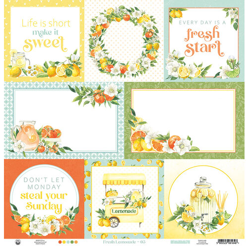 P13 - Fresh Lemonade Collection - 12 x 12 Double Sided Paper - 05