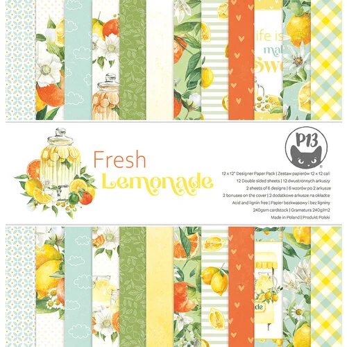 P13 - Fresh Lemonade Collection - 12 x 12 Paper Pad 1 P13 - Fresh Lemonade Collection - 12 x 12 Paper Pad