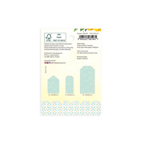 P13 - Fresh Lemonade Collection - Tag Set 03 2 P13 - Fresh Lemonade Collection - Tag Set 03