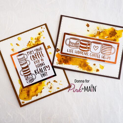 Pink and Main - Cheerfoil Collection - Foilable Sheets - Coffee Lovers 2 Pink and Main - Cheerfoil Collection - Foilable Sheets - Coffee Lovers