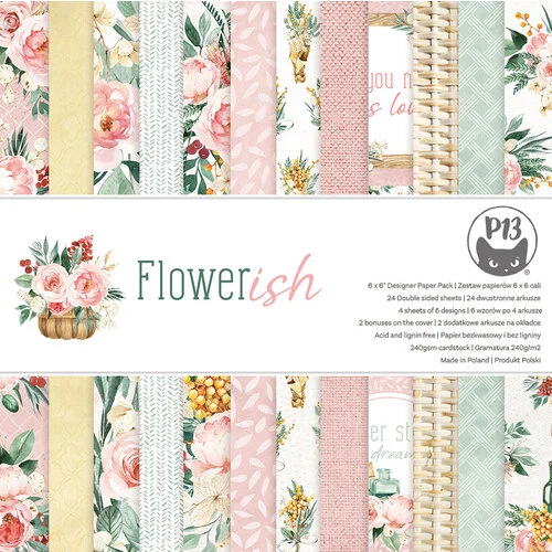 P13 - Flowerish Collection - 6 x 6 Paper Pad 1 P13 - Flowerish Collection - 6 x 6 Paper Pad