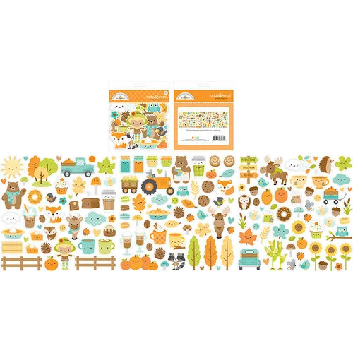 Doodlebug Design - Pumpkin Spice Collection - Odds and Ends - Die Cut Cardstock Pieces 1 Doodlebug Design - Pumpkin Spice Collection - Odds and Ends - Die Cut Cardstock Pieces