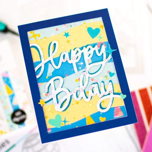 Scrapbook.com - Decorative Die Set - A2 Plate - Bold Curves