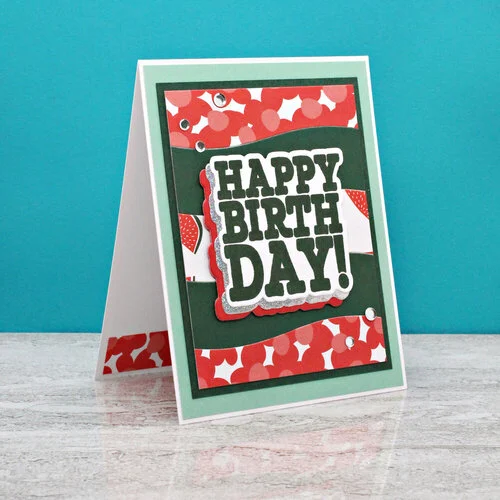 Scrapbook.com - Decorative Die Set - A2 Plate - Bold Curves