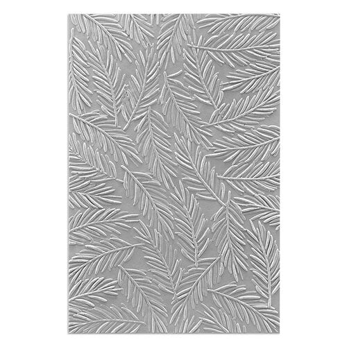 Spellbinders - Sealed For Christmas Collection - 3D Embossing Folder - Evergreen