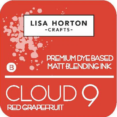 Lisa Horton Crafts - Cloud 9 - Premium Dye Based Ink Pad - Matte Blending Ink - Red Grapefruit 1 Lisa Horton Crafts - Cloud 9 - Premium Dye Based Ink Pad - Matte Blending Ink - Red Grapefruit