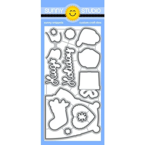 Sunny Studio Stamps - Sunny Snippets - Craft Dies - Holiday Hugs