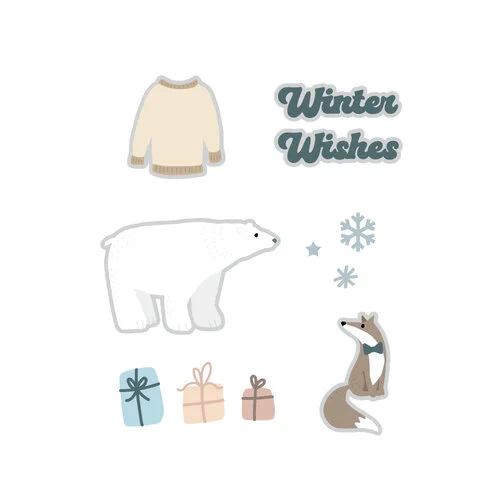 Scrapbook.com - Decorative Die Set - Winter Wishes 1 Scrapbook.com - Decorative Die Set - Winter Wishes