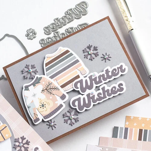 Scrapbook.com - Decorative Die Set - Winter Wishes 12 Scrapbook.com - Decorative Die Set - Winter Wishes