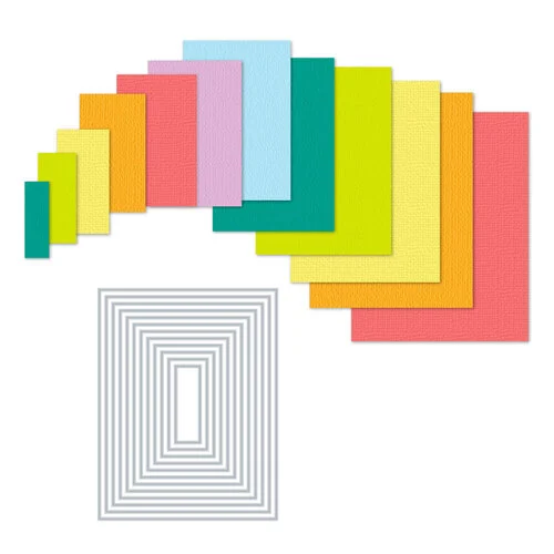 Scrapbook.com - Decorative Die Set - Nested A2 Rectangles 1 Scrapbook.com - Decorative Die Set - Nested A2 Rectangles