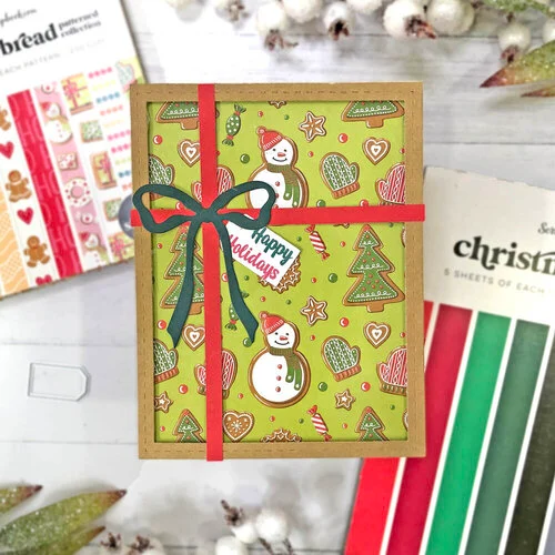 Scrapbook.com - Gingerbread - Patterned Cardstock Paper Pad - Double Sided - A2 - 4.25 x 5.5 - 40 Sheets 14 Scrapbook.com - Gingerbread - Patterned Cardstock Paper Pad - Double Sided - A2 - 4.25 x 5.5 - 40 Sheets