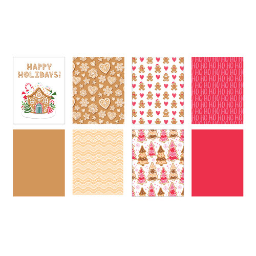 Scrapbook.com - Gingerbread - Patterned Cardstock Paper Pad - Double Sided - A2 - 4.25 x 5.5 - 40 Sheets 2 Scrapbook.com - Gingerbread - Patterned Cardstock Paper Pad - Double Sided - A2 - 4.25 x 5.5 - 40 Sheets