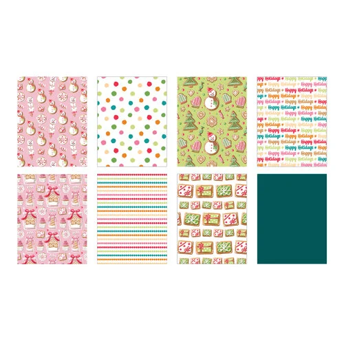 Scrapbook.com - Gingerbread - Patterned Cardstock Paper Pad - Double Sided - A2 - 4.25 x 5.5 - 40 Sheets 3 Scrapbook.com - Gingerbread - Patterned Cardstock Paper Pad - Double Sided - A2 - 4.25 x 5.5 - 40 Sheets