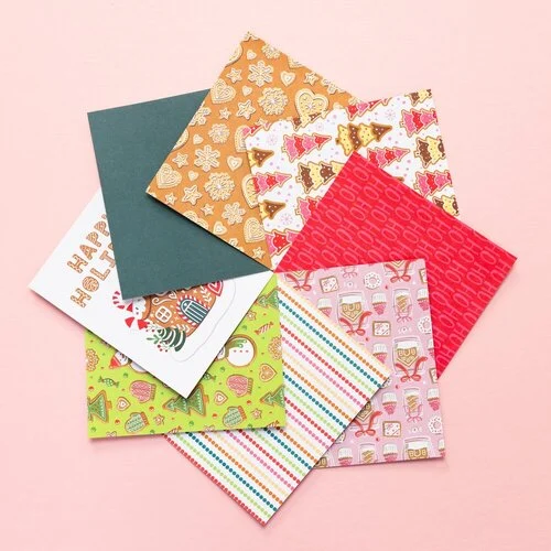 Scrapbook.com - Gingerbread - Patterned Cardstock Paper Pad - Double Sided - A2 - 4.25 x 5.5 - 40 Sheets 5 Scrapbook.com - Gingerbread - Patterned Cardstock Paper Pad - Double Sided - A2 - 4.25 x 5.5 - 40 Sheets