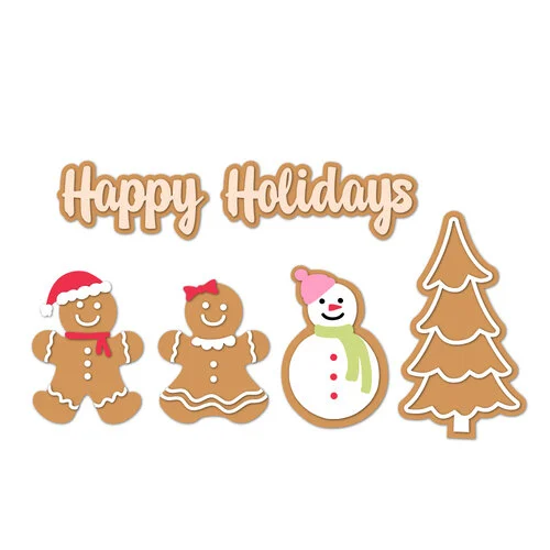 Scrapbook.com - Decorative Die Set - Gingerbread - Holiday Cookies 1 Scrapbook.com - Decorative Die Set - Gingerbread - Holiday Cookies