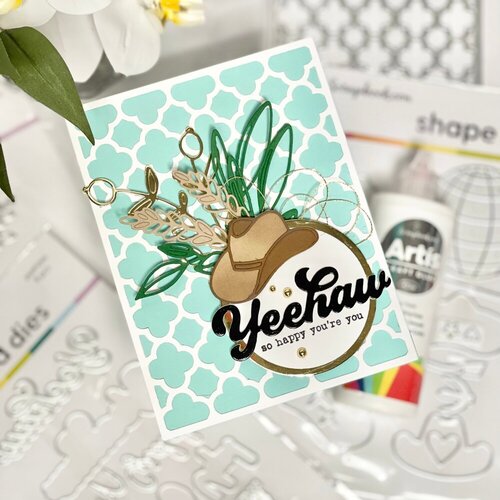 Scrapbook.com - Decorative Die Set - Yeehaw - Sentiments 6 Scrapbook.com - Decorative Die Set - Yeehaw - Sentiments