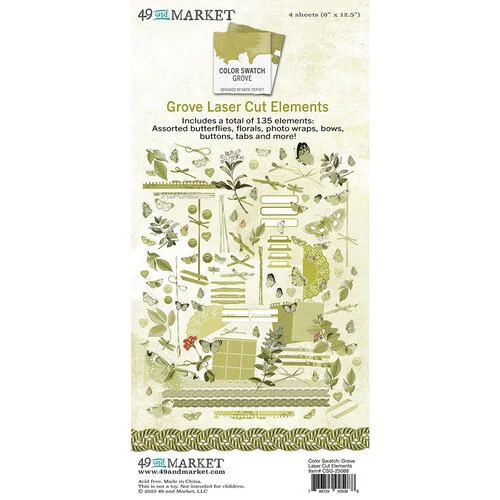 49 and Market - Color Swatch Grove Collection - Laser Cut Elements 1 49 and Market - Color Swatch Grove Collection - Laser Cut Elements
