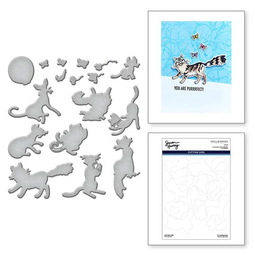 Spellbinders - Simon Hurley - Etched Dies - Purrfect Cats 1 Spellbinders - Simon Hurley - Etched Dies - Purrfect Cats