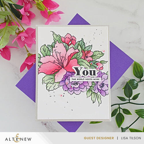 Altenew - Simple Coloring Stencil - 4 in 1 Set - Bold Bouquet 4 Altenew - Simple Coloring Stencil - 4 in 1 Set - Bold Bouquet