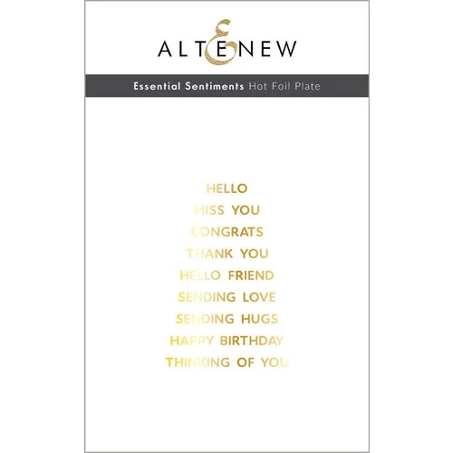 Altenew - Hot Foil Plate - Essential Sentiments 1 Altenew - Hot Foil Plate - Essential Sentiments