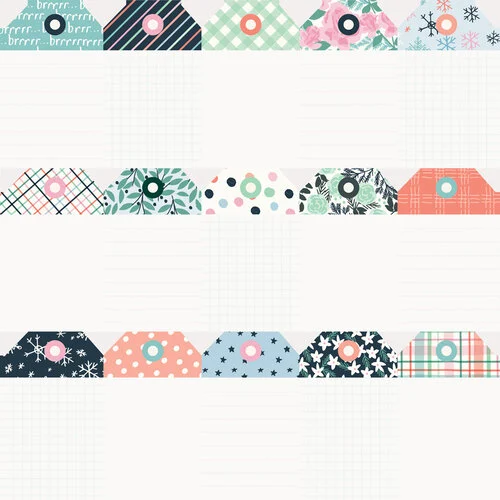 Simple Stories - Winter Wonder Collection - 12 x 12 Double Sided Paper - Tag Elements