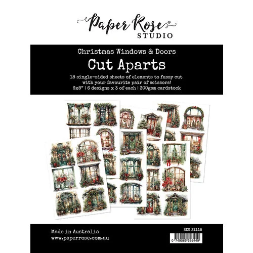 Paper Rose - Cut Aparts - Christmas Windows and Doors 1 Paper Rose - Cut Aparts - Christmas Windows and Doors