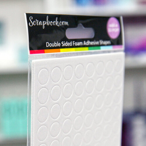 Scrapbook.com - Double Sided Adhesive Foam Rounds - White - 2mm Thickness - Small & Large 2 Scrapbook.com - Double Sided Adhesive Foam Rounds - White - 2mm Thickness - Small & Large