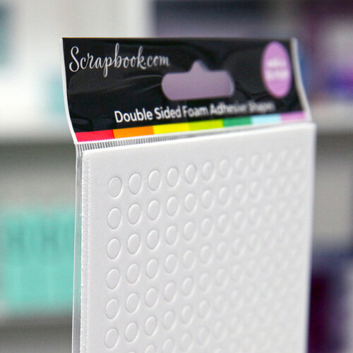 Scrapbook.com - Double Sided Adhesive Foam Rounds - White - 2mm Thickness - Small & Large 3 Scrapbook.com - Double Sided Adhesive Foam Rounds - White - 2mm Thickness - Small & Large
