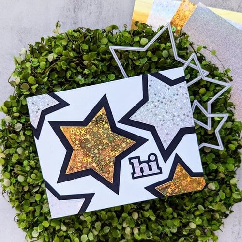 Scrapbook.com - Decorative Die Set - Nested Stars