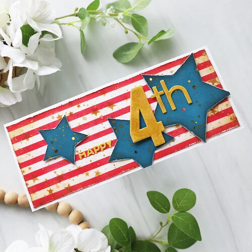 Scrapbook.com - Decorative Die Set - Nested Stars