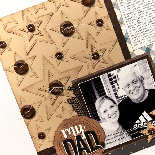 Scrapbook.com - Decorative Die Set - Nested Stars