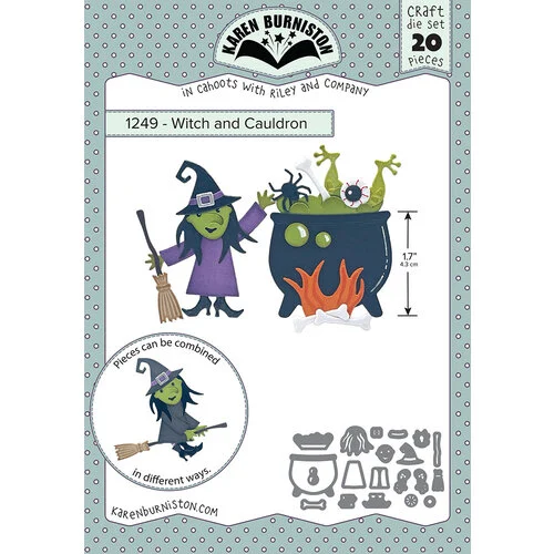 Karen Burniston - Craft Dies - Witch And Cauldron 1 Karen Burniston - Craft Dies - Witch And Cauldron