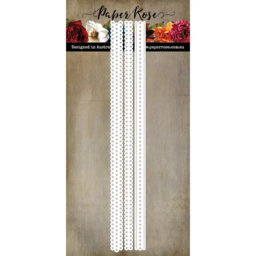 Paper Rose - Dies - Slimline Stitching Borders 1 Paper Rose - Dies - Slimline Stitching Borders