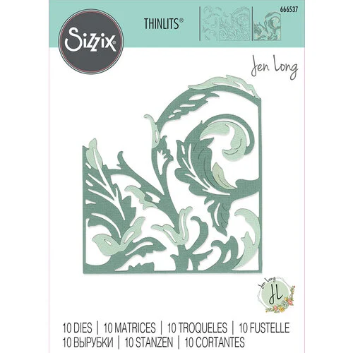 Sizzix - Thinlits - Scroll Cardfront