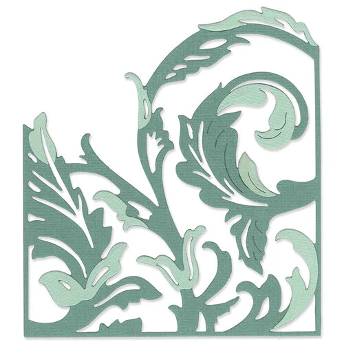 Sizzix - Thinlits - Scroll Cardfront