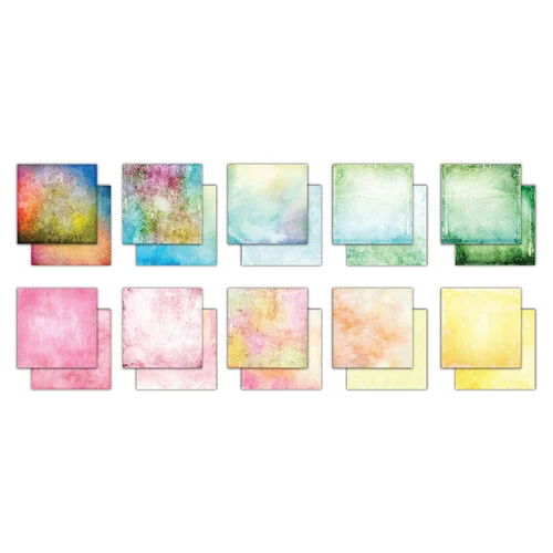 Craft Consortium - 8 x 8 Paper Pad - Grunge - Light Tones 2 Craft Consortium - 8 x 8 Paper Pad - Grunge - Light Tones