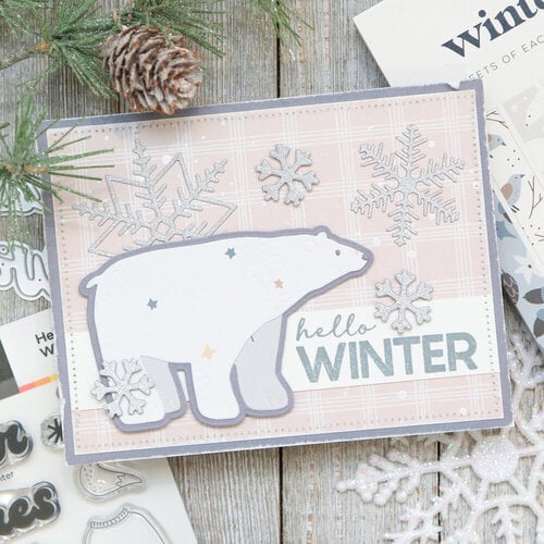 Scrapbook.com - Clear Photopolymer Stamp Set - Hello Winter 2 Scrapbook.com - Clear Photopolymer Stamp Set - Hello Winter