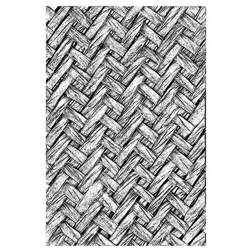 Sizzix - Tim Holtz - 3D Texture Fades - Embossing Folder - Intertwined 2 Sizzix - Tim Holtz - 3D Texture Fades - Embossing Folder - Intertwined