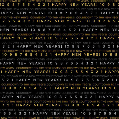 Scrapbook Customs - 12 x 12 Double Sided Paper - New Year Countdown 3 Scrapbook Customs - 12 x 12 Double Sided Paper - New Year Countdown