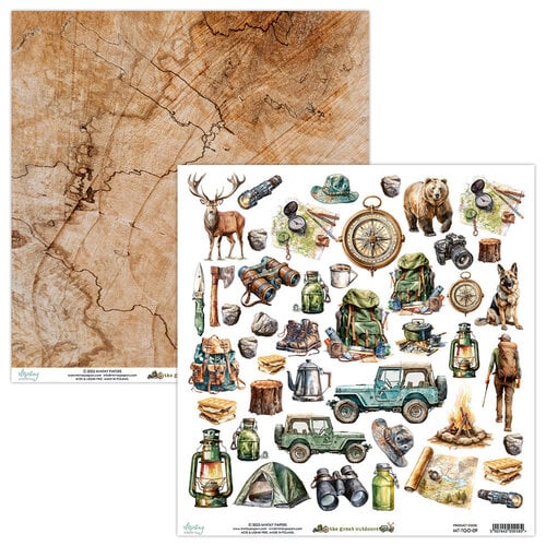 Mintay Papers - The Great Outdoors Collection - 12 x 12 Double Sided Paper - Elements 1 Mintay Papers - The Great Outdoors Collection - 12 x 12 Double Sided Paper - Elements