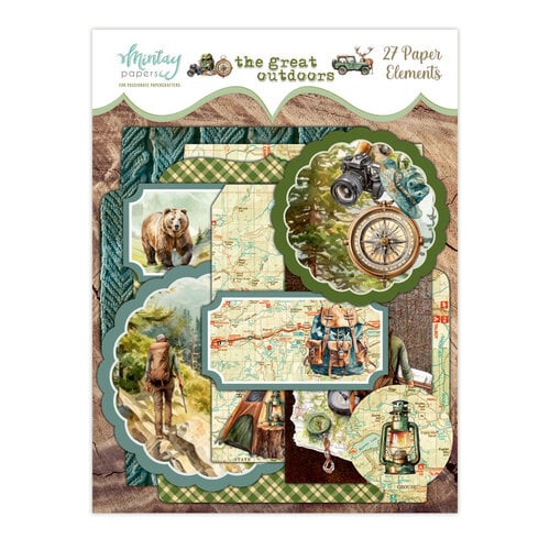 Mintay Papers - The Great Outdoors Collection - Embellishments - Paper Elements 1 Mintay Papers - The Great Outdoors Collection - Embellishments - Paper Elements