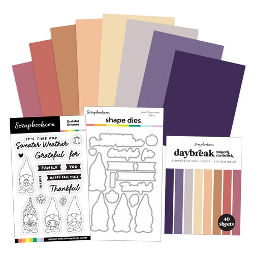 Scrapbook.com - Grateful Gnomes - Dies, Paper, Stamp 1 Scrapbook.com - Grateful Gnomes - Dies, Paper, Stamp