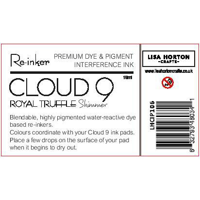Lisa Horton Crafts - Cloud 9 - Metallic Interference Ink - Reinker - Royal Truffle